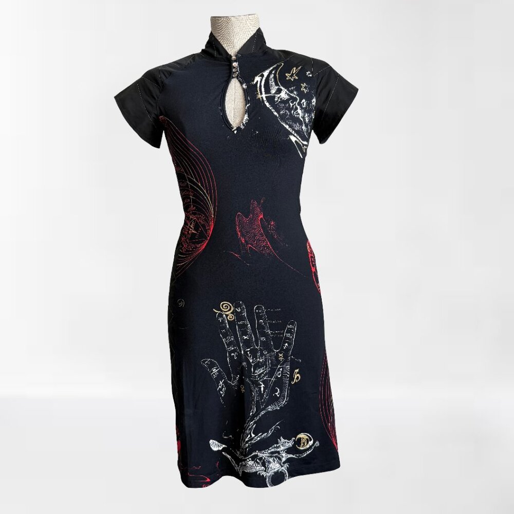 Roberto Cavalli Vintage Scorpio Zodiac Print Dress Size S